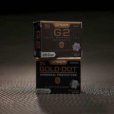 box of Gold Dot G2 on top of a box of Gold Dot Personal Protection