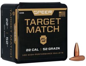 Target Match Rifle Bullets packaging and bullets
