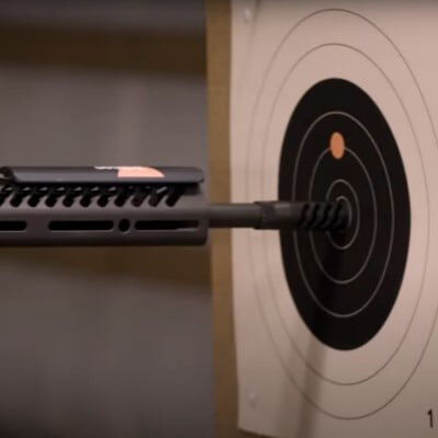 rifle bore pointed at a target