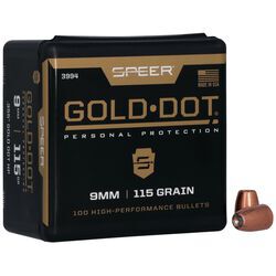 Gold Dot packaging and bullets