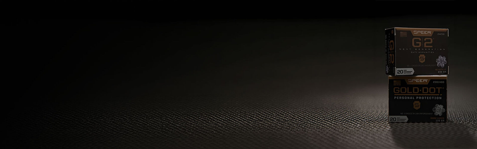 box of Gold Dot G2 on top of a box of Gold Dot Personal Protection