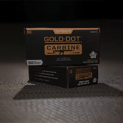 2 boxes Gold Dot Carbine stacked on top of each other