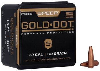 Gold Dot Rifle Component Bullet, .224, 62 Grain