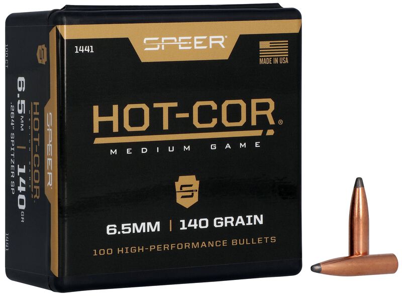 Hot-Cor Rifle Bullet, .264, 140 Grain