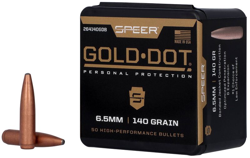 Gold Dot Rifle Component Bullet, .264, 140 Grain