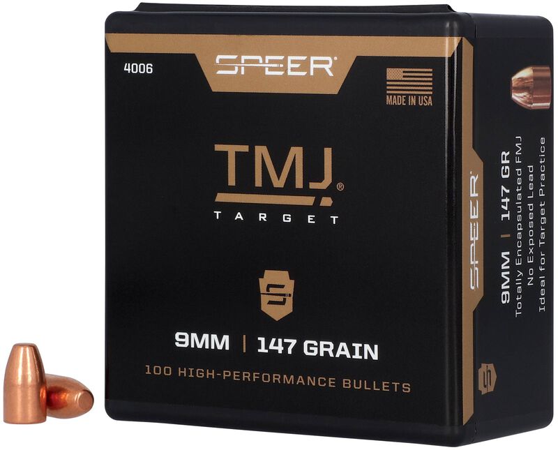 TMJ Handgun Bullet, .355, 147 Grain