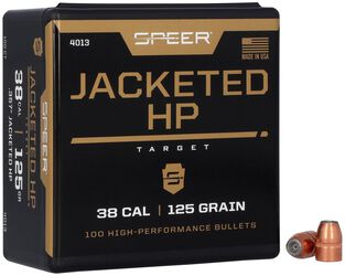 Jacketed Handgun Bullet, .357, 125 Grain, 100 Count