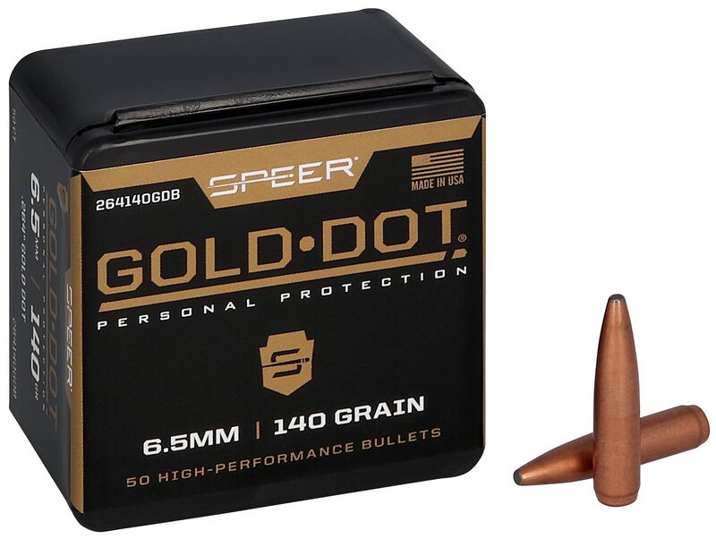 Gold Dot Rifle Component Bullet, .264, 140 Grain