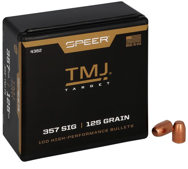 TMJ Handgun Bullet, 357 Sig, 125 Grain