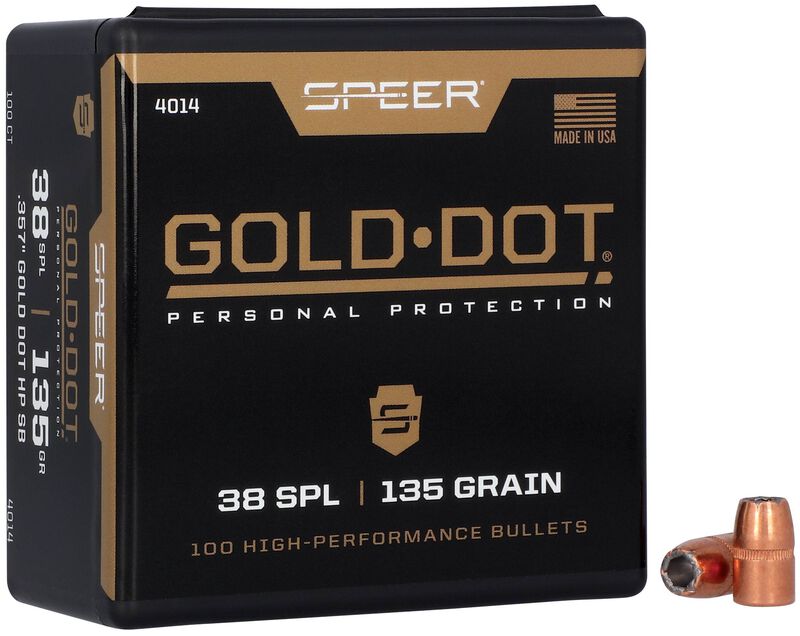Gold Dot Short Barrel Personal Protection Bullet, .357, 135 Grain