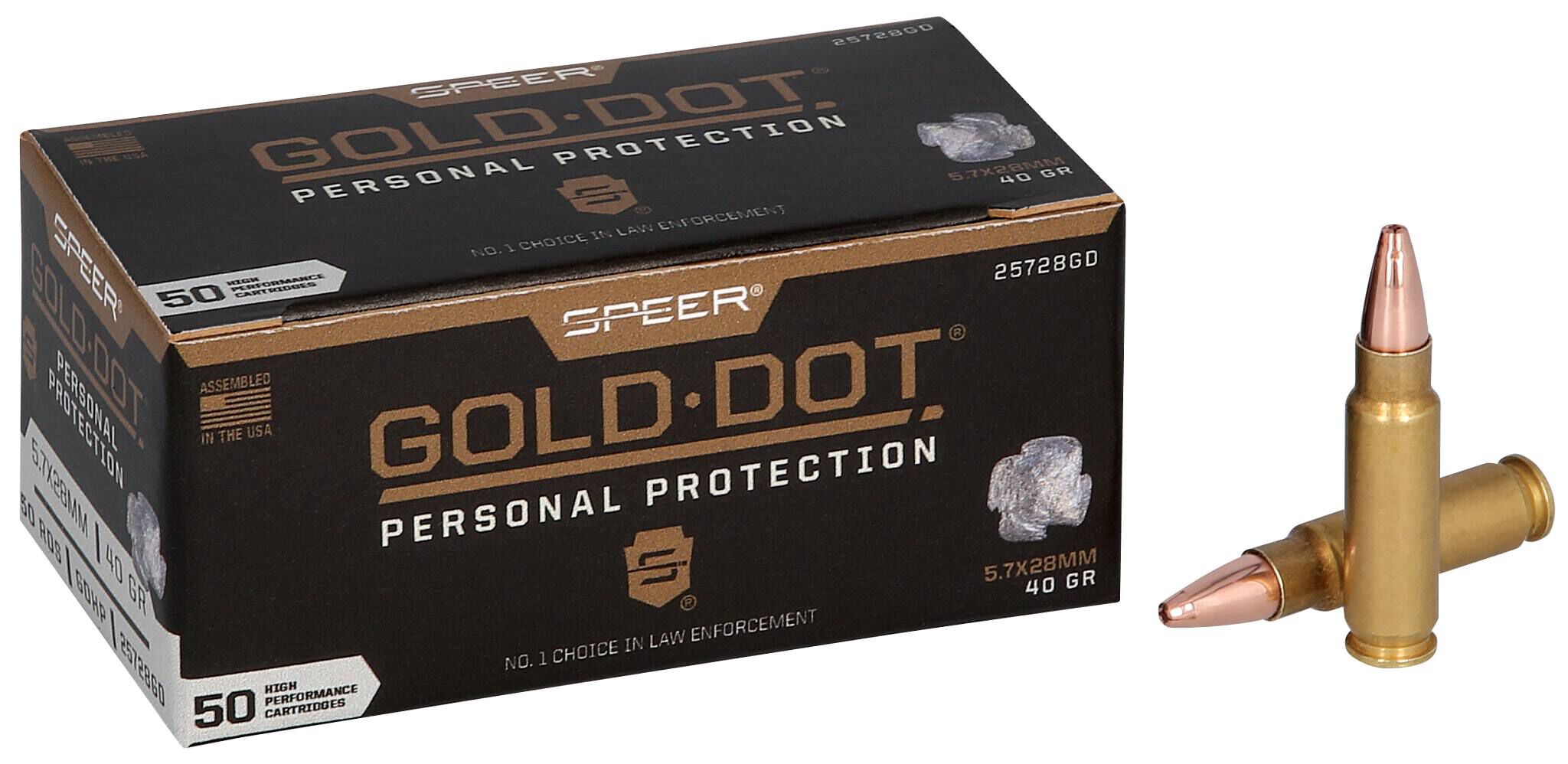 Buy Gold Dot Personal Protection 5.7x28mm Ammo | 40 Grain, 1800