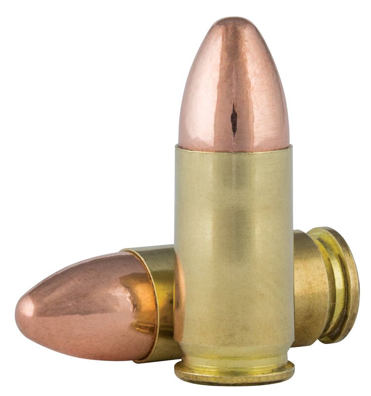 Lawman Handgun Clean-Fire Training, 9mm Luger, 124 Grain, Total Metal Jacket, 1090 fps