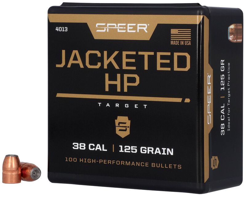Jacketed Handgun Bullet, .357, 125 Grain, 100 Count