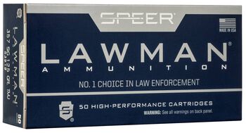 Lawman Handgun Training, 357 Sig, 125 Grain, Total Metal Jacket, 1350 fps