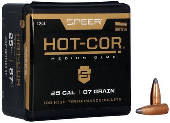 Hot-Cor Rifle Bullet, .257, 87 Grain