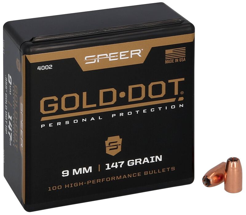 Gold Dot Handgun Component Bullet, .355, 147 Grain