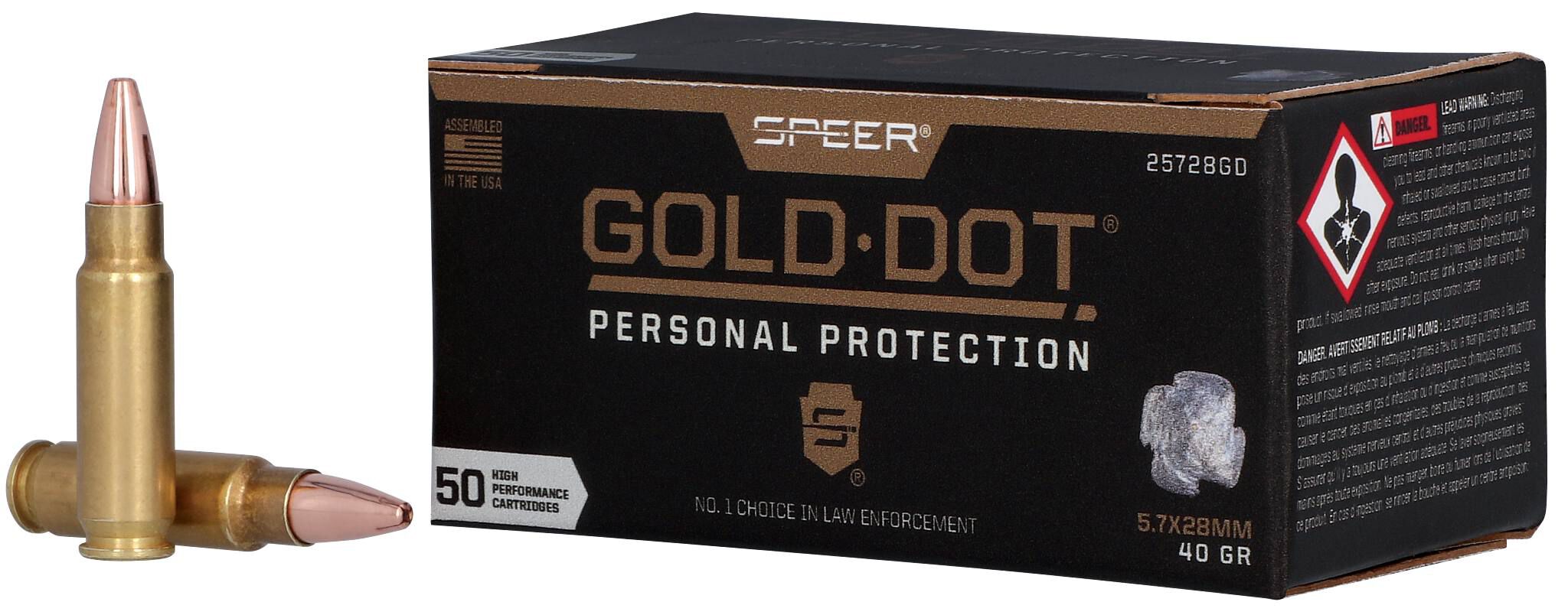 Buy Gold Dot Personal Protection 5.7x28mm Ammo | 40 Grain, 1800