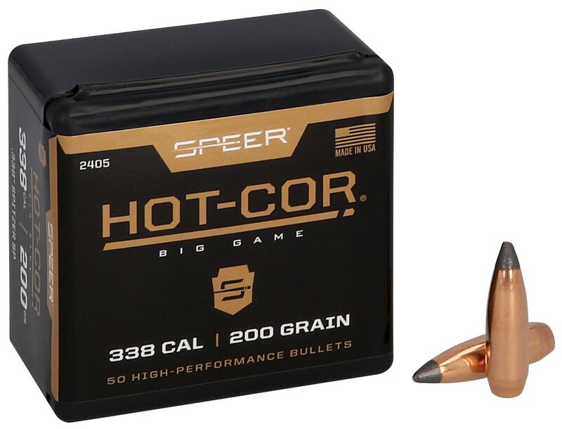 Hot-Cor Rifle Bullet, .338, 200 Grain
