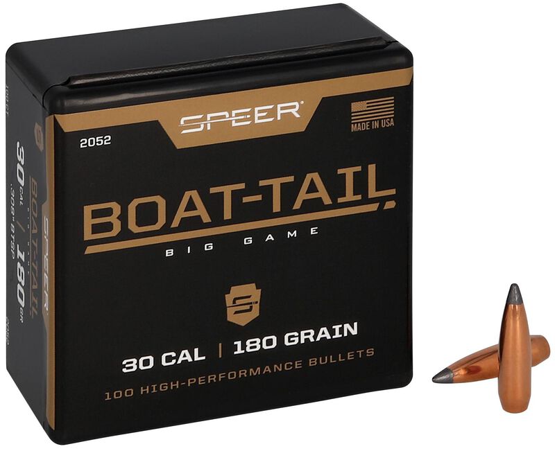 Boat-Tail Rifle Bullet, .308, 180 Grain