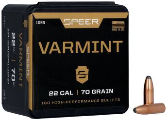 Varmint Soft Point Bullet, .224, 70 Grain