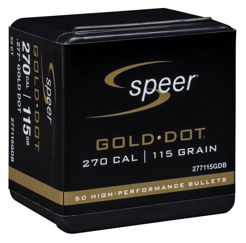 Gold Dot Rifle Component Bullet, .277, 115 Grain