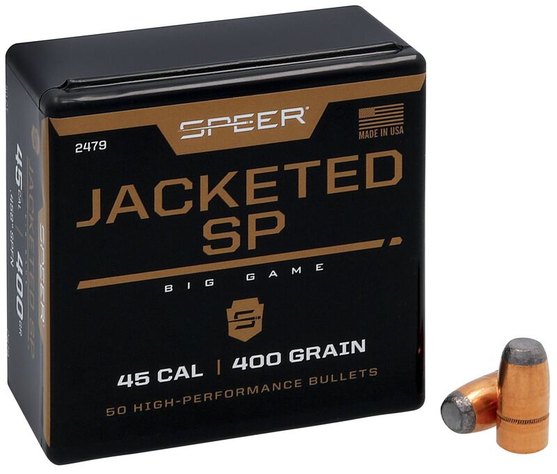 Soft Point Flat Nose Rifle Bullet, .458