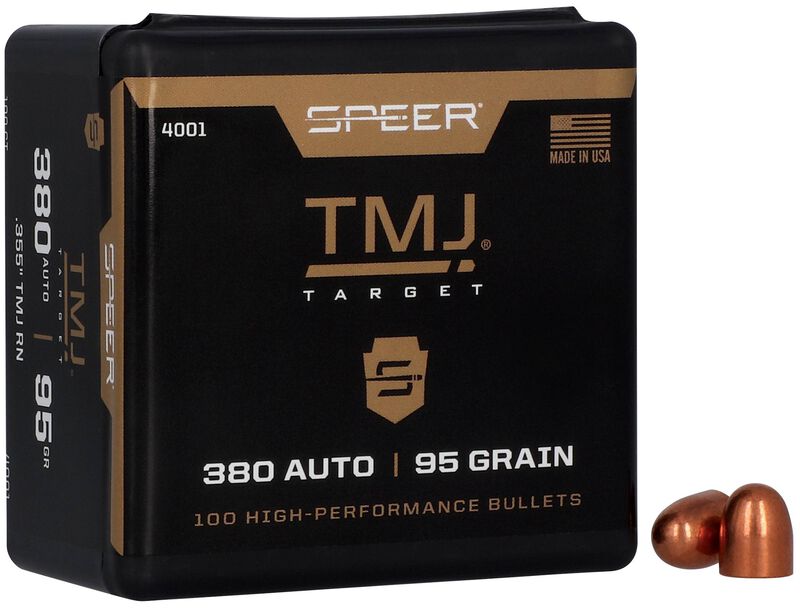 TMJ Handgun Bullet, .355, 95 Grain