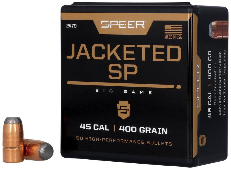 Soft Point Flat Nose Rifle Bullet, .458
