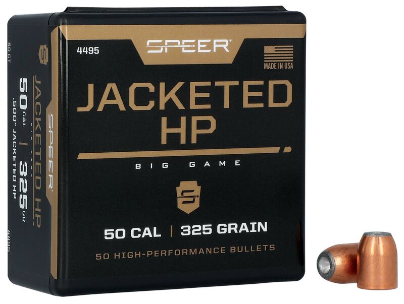 Jacketed Handgun Bullet, 50 Action Express, 325 Grain, 50 Count