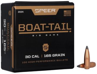 Boat-Tail Rifle Bullet, .308, 165 Grain