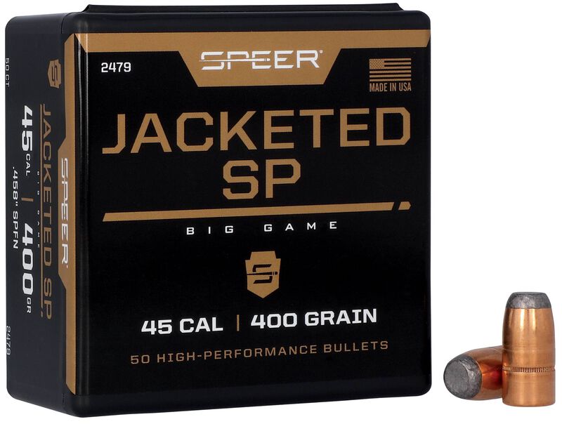 Soft Point Flat Nose Rifle Bullet, .458