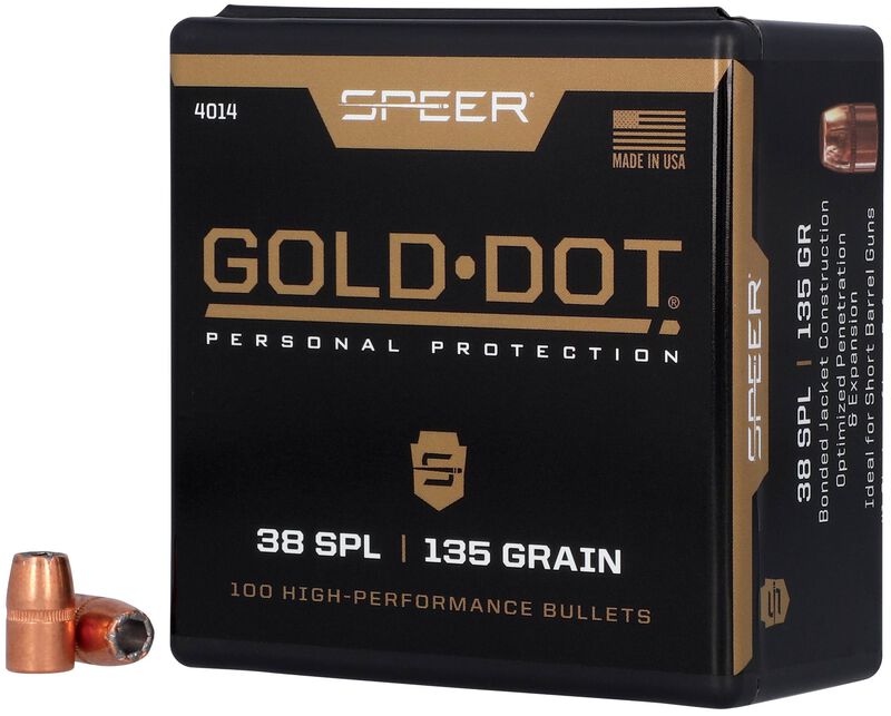 Gold Dot Short Barrel Personal Protection Bullet, .357, 135 Grain