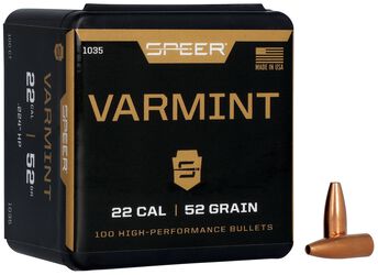 Varmint Hollow Point Bullet, .224, 52 Grain