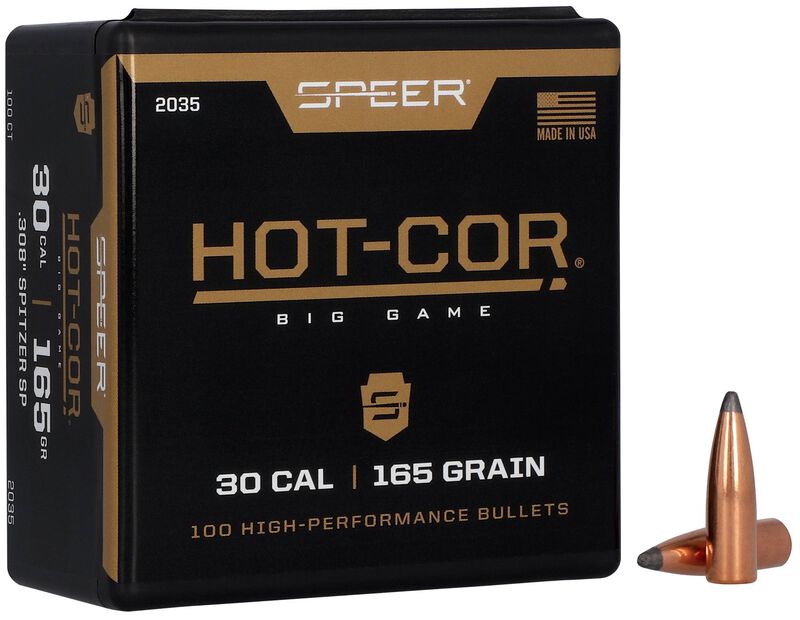 Hot-Cor Rifle Bullet, .308, 165 Grain