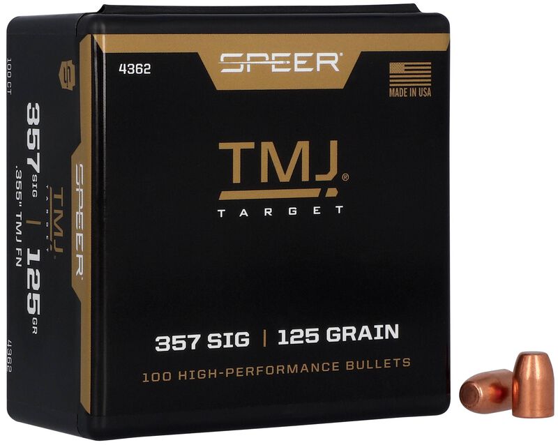 TMJ Handgun Bullet, 357 Sig, 125 Grain