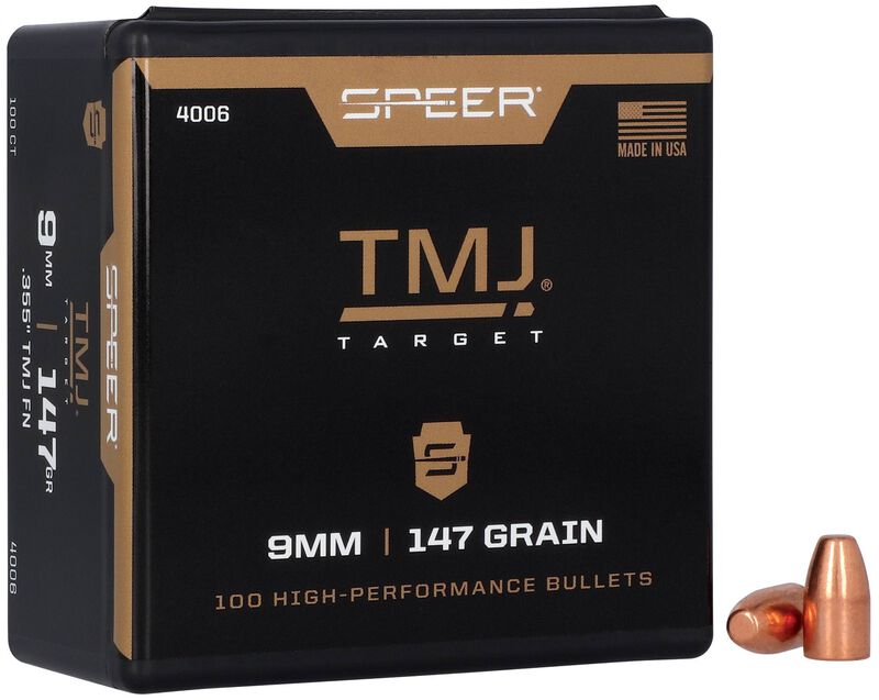 TMJ Handgun Bullet, .355, 147 Grain