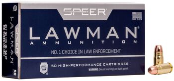 Lawman Handgun Clean-Fire Training, 357 Sig, 125 Grain, Total Metal Jacket, 1350 fps