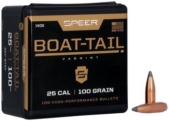 Boat-Tail Rifle Bullet, .257, 100 Grain