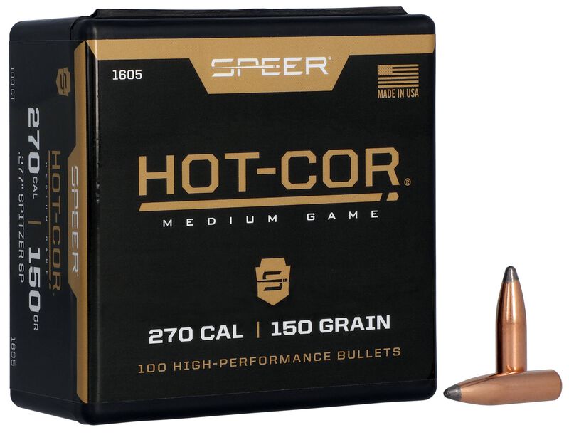 Hot-Cor Rifle Bullet, .277, 150 Grain