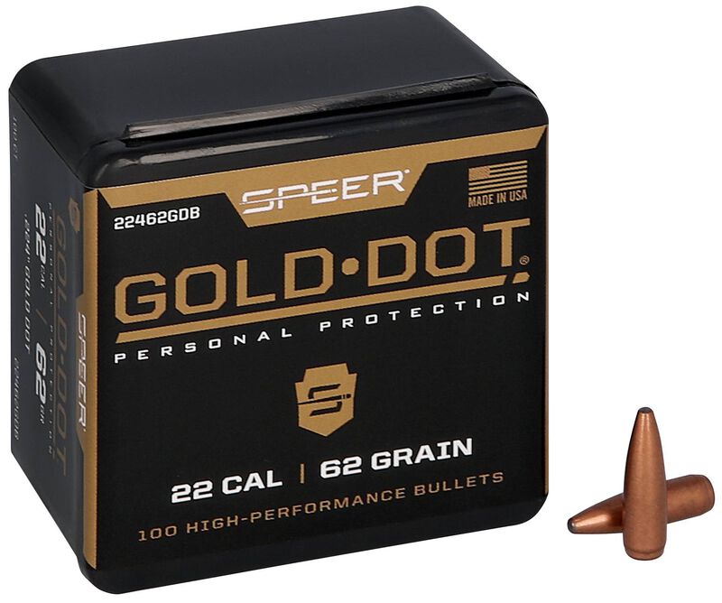 Gold Dot Rifle Component Bullet, .224, 62 Grain