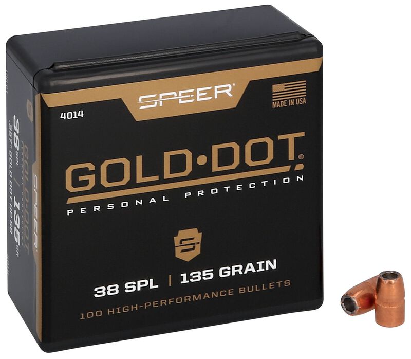 Gold Dot Short Barrel Personal Protection Bullet, .357, 135 Grain