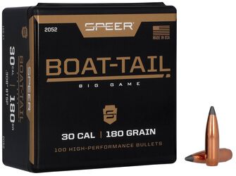 Boat-Tail Rifle Bullet, .308, 180 Grain