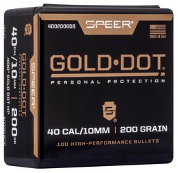 Gold Dot Handgun Component Bullet, 10mm Auto, 200 Grain
