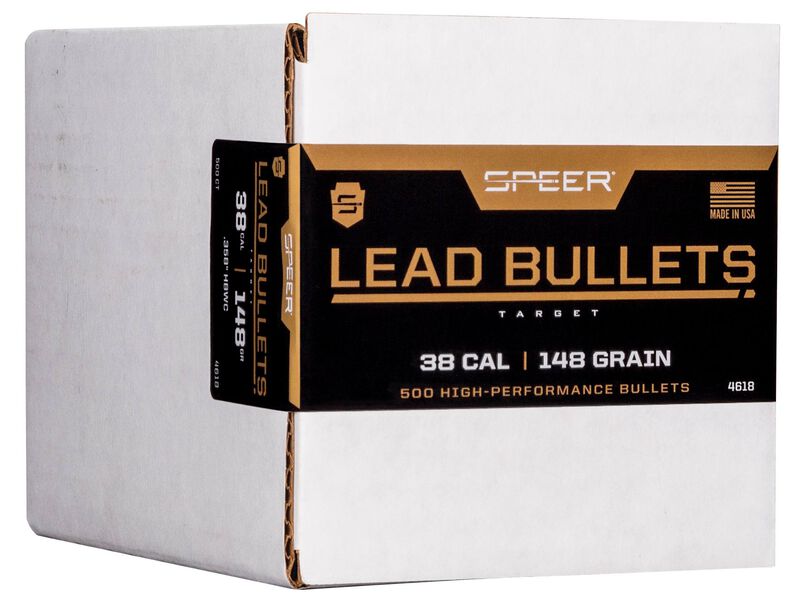 Lead Handgun Bullet, .358, 148 Grain
