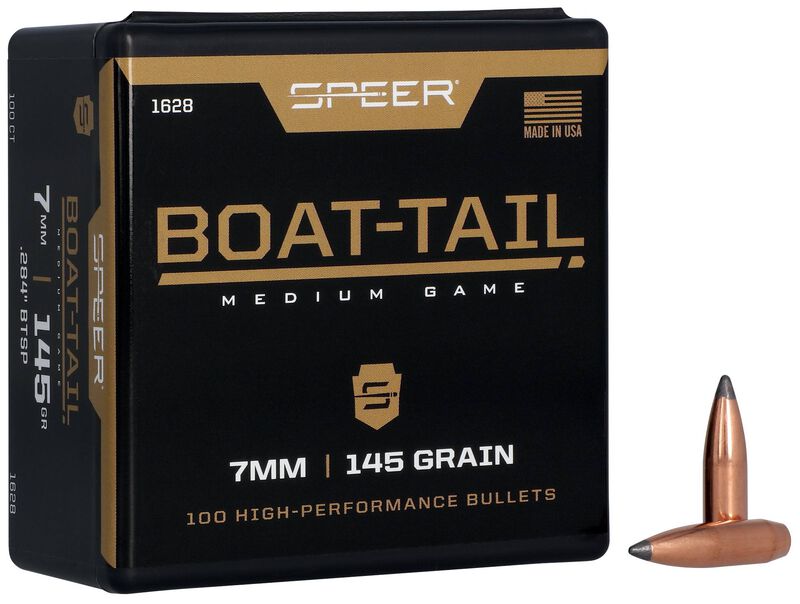 Boat-Tail Rifle Bullet, .284, 145 Grain