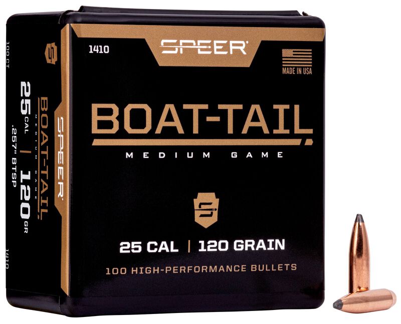 Boat-Tail Rifle Bullet, .257, 120 Grain