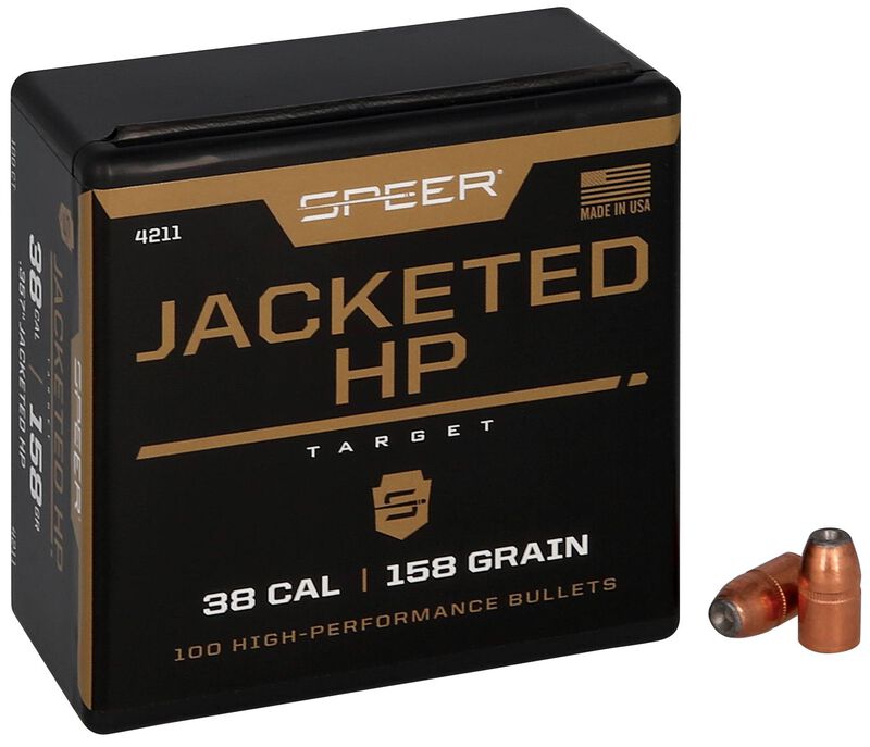 Jacketed Handgun Bullet, .357, 158 Grain, 100 Count