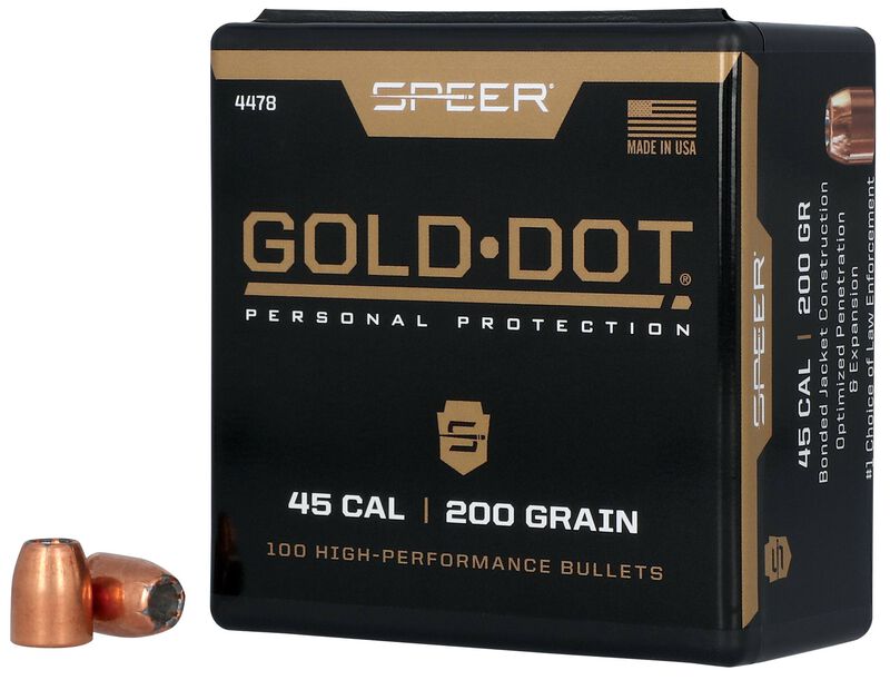 Gold Dot Handgun Component Bullet, .451, 200 Grain