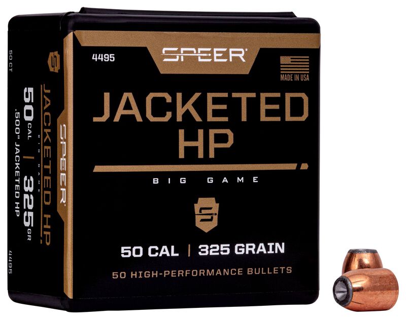 Jacketed Handgun Bullet, 50 Action Express, 325 Grain, 50 Count