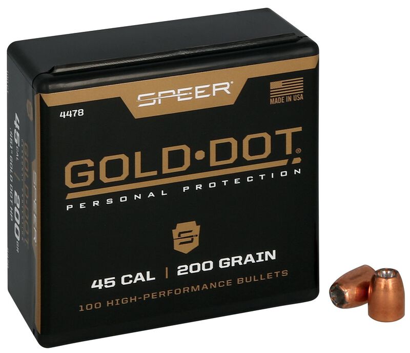 Gold Dot Handgun Component Bullet, .451, 200 Grain